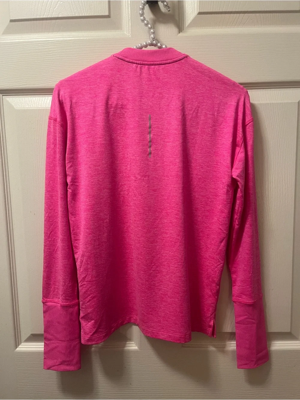 Nike Running Dri-FIT Women’s XS Pink Long Sleeve Thumbhole Shirt NWT Athleisure